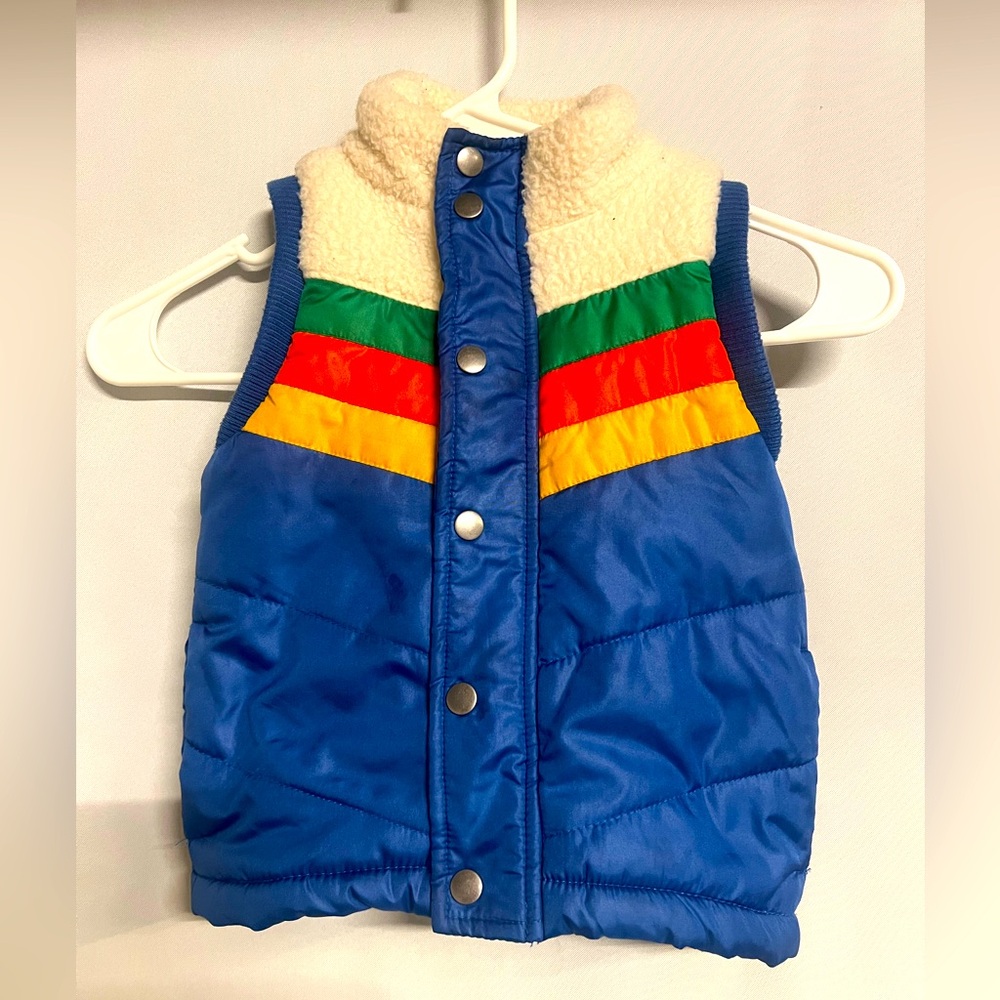 cat & jack 2T rainbow vest